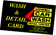 Order a Wash & Detail Card!